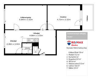 Prodej bytu 2+1 v osobním vlastnictví 66 m², Chodov