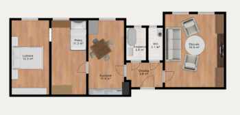 Prodej bytu 2+1 v osobním vlastnictví 63 m², Jindřichův Hradec