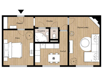 Prodej bytu 2+1 v osobním vlastnictví 59 m², Žatec