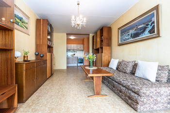 obývací pokoj - Prodej bytu 2+kk v osobním vlastnictví 62 m², Praha 8 - Libeň