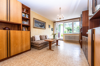 obývací pokoj - Prodej bytu 2+kk v osobním vlastnictví 62 m², Praha 8 - Libeň