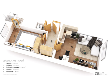 Prodej bytu 2+kk v osobním vlastnictví 40 m², Praha 9 - Libeň