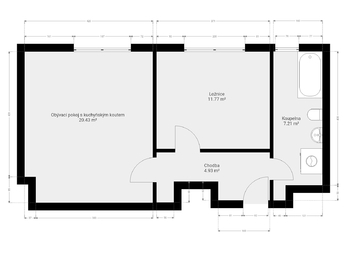 Prodej bytu 2+kk v osobním vlastnictví 47 m², Praha 6 - Břevnov