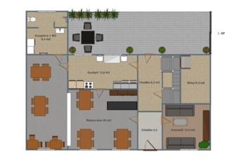 Prodej nájemního domu 200 m², Údlice