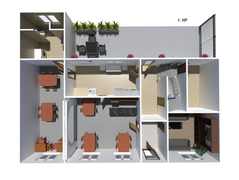 Prodej nájemního domu 200 m², Údlice