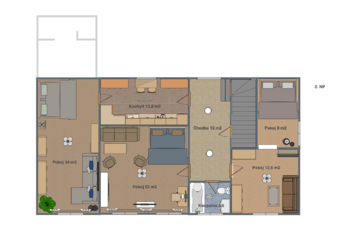 Prodej nájemního domu 200 m², Údlice