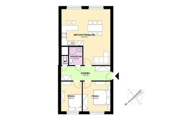 Pronájem bytu 3+kk v osobním vlastnictví 67 m², Praha 4 - Nusle