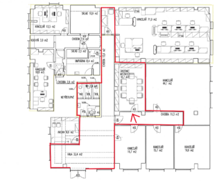 Pronájem kancelářských prostor 19 m², Praha 8 - Kobylisy