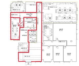 Pronájem kancelářských prostor 19 m², Praha 8 - Kobylisy