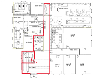 Pronájem kancelářských prostor 10 m², Praha 8 - Kobylisy