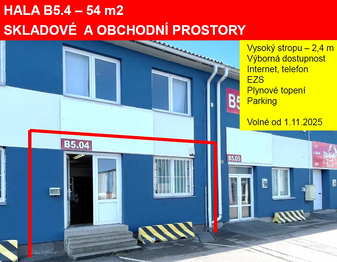 Pronájem skladovacích prostor 54 m², Praha 10 - Malešice