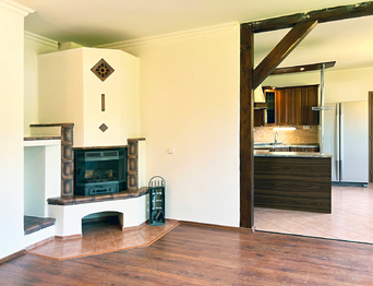 Pohled na krb - Prodej domu 120 m², Dolní Nivy