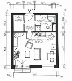 Pronájem bytu 1+kk v osobním vlastnictví 33 m², Pardubice