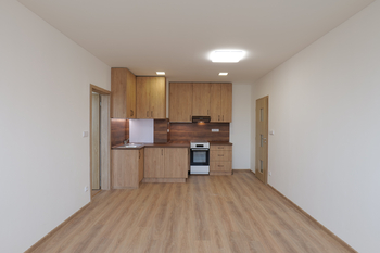 Obývací pokoj s kuchyňským koutem - Pronájem bytu 2+kk v osobním vlastnictví 46 m², Tábor
