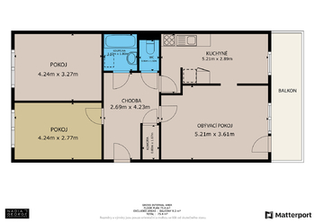 Prodej bytu 3+1 v osobním vlastnictví 70 m², Praha 8 - Kobylisy