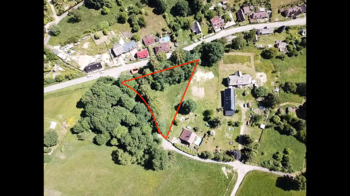 letecký pohled - Prodej pozemku 2538 m², Janovice v Podještědí