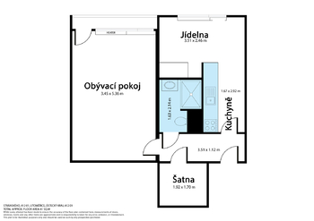 Prodej bytu 1+1 v osobním vlastnictví 42 m², Litoměřice