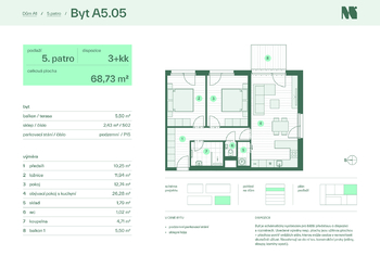 Prodej bytu 3+kk v osobním vlastnictví 77 m², Zlín