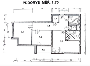 Prodej bytu 3+kk v osobním vlastnictví 76 m², Praha 10 - Pitkovice