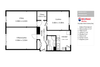 Prodej bytu 3+1 v osobním vlastnictví 66 m², Mariánské Lázně