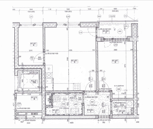 půdorys - Prodej bytu 3+kk v osobním vlastnictví 58 m², Praha 10 - Uhříněves