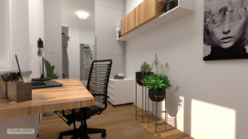 VIZUALIZACE - pracovna - Prodej bytu 2+kk v osobním vlastnictví 56 m², Brno