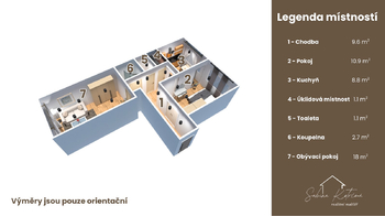 Prodej bytu 2+1 v osobním vlastnictví 56 m², Hradec Králové