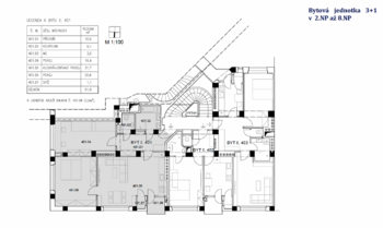Pronájem bytu 3+kk, Brno - Kotlářská - Pronájem bytu 3+kk v osobním vlastnictví 93 m², Brno