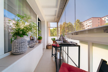 lodžie foto 3 - Prodej bytu 4+1 v osobním vlastnictví 87 m², Brno