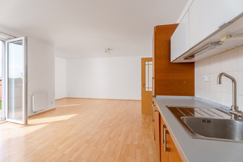 obývací místnost + kk - Prodej bytu 3+kk v osobním vlastnictví 126 m², Čelákovice