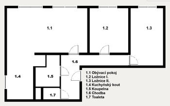 Pronájem bytu 3+kk v osobním vlastnictví 68 m², Litoměřice