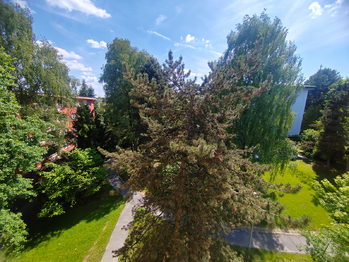 Výhled z balkónu - Prodej bytu 3+1 v osobním vlastnictví 86 m², Ostrava