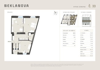 Prodej bytu 3+kk v osobním vlastnictví 92 m², Praha 2 - Vyšehrad