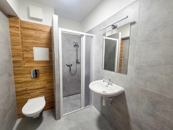 koupelna s WC - Pronájem bytu 1+1 v osobním vlastnictví 44 m², České Budějovice