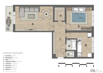 Prodej bytu 2+1 v družstevním vlastnictví 59 m², Mladá Boleslav