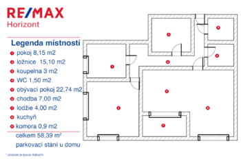 Pronájem bytu 3+kk v osobním vlastnictví 58 m², Velké Přílepy