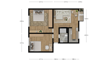 Prodej bytu 3+kk v osobním vlastnictví 70 m², Nasavrky