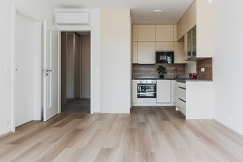 OBÝVACÍ POKOJ + KK - Pronájem bytu 2+kk v osobním vlastnictví 53 m², Praha 10 - Hostivař