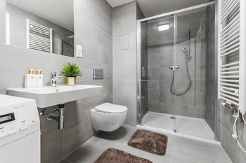 KOUPELNA - Pronájem bytu 2+kk v osobním vlastnictví 53 m², Praha 10 - Hostivař