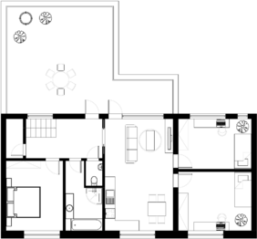 Návrh půdorys 2. NP - Prodej domu 300 m², Lanžhot