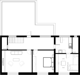 Půdorys 2. NP - Prodej domu 300 m², Lanžhot