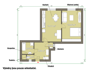 Pronájem bytu 2+kk v osobním vlastnictví 52 m², Plzeň