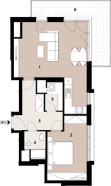 Pronájem bytu 2+kk v osobním vlastnictví 48 m², Praha 9 - Hloubětín
