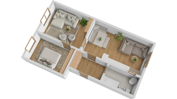 Prodej bytu 2+1 v osobním vlastnictví 49 m², Úpice
