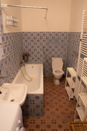 Koupelna - Pronájem bytu 1+1 v družstevním vlastnictví 38 m², Praha 4 - Nusle