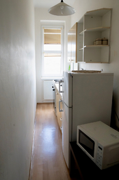 Kuchyň - Pronájem bytu 1+1 v družstevním vlastnictví 38 m², Praha 4 - Nusle