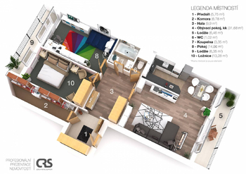 Pronájem bytu 4+kk v osobním vlastnictví 87 m², Praha 5 - Stodůlky