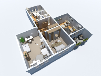 Prodej bytu 3+1 v družstevním vlastnictví 80 m², Toužim