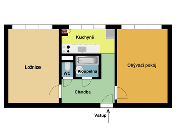 Pronájem bytu 2+1 v osobním vlastnictví 53 m², Praha 10 - Záběhlice