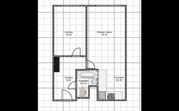 Pronájem bytu 2+kk v osobním vlastnictví 45 m², Praha 4 - Komořany
